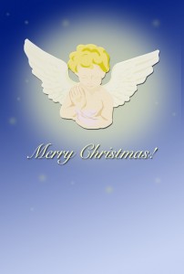 天使のクリスマスカード(JPEG)